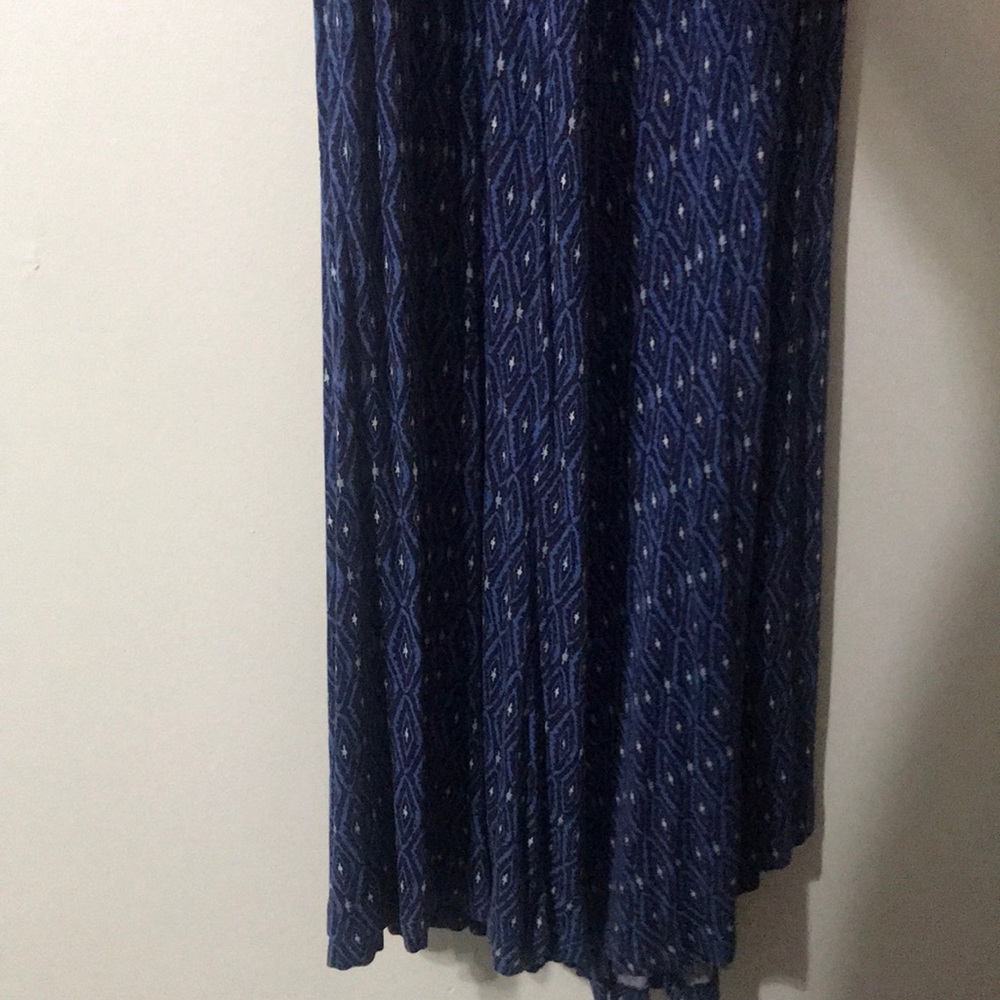 Slightly used, long blue dress.